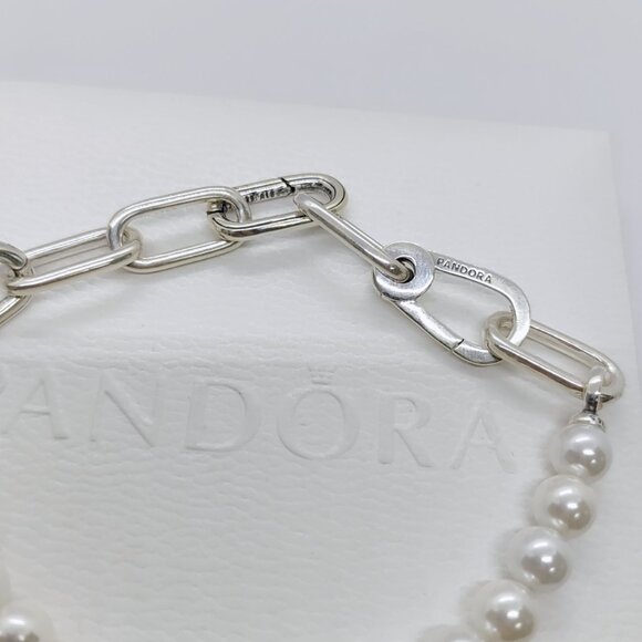 Pandora ME Treated Freshwater Cultured Pearl Bracelet S925 Sterling Silver - Picture 5 of 7